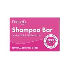 friendly soap lavender and geranium shampoo bar