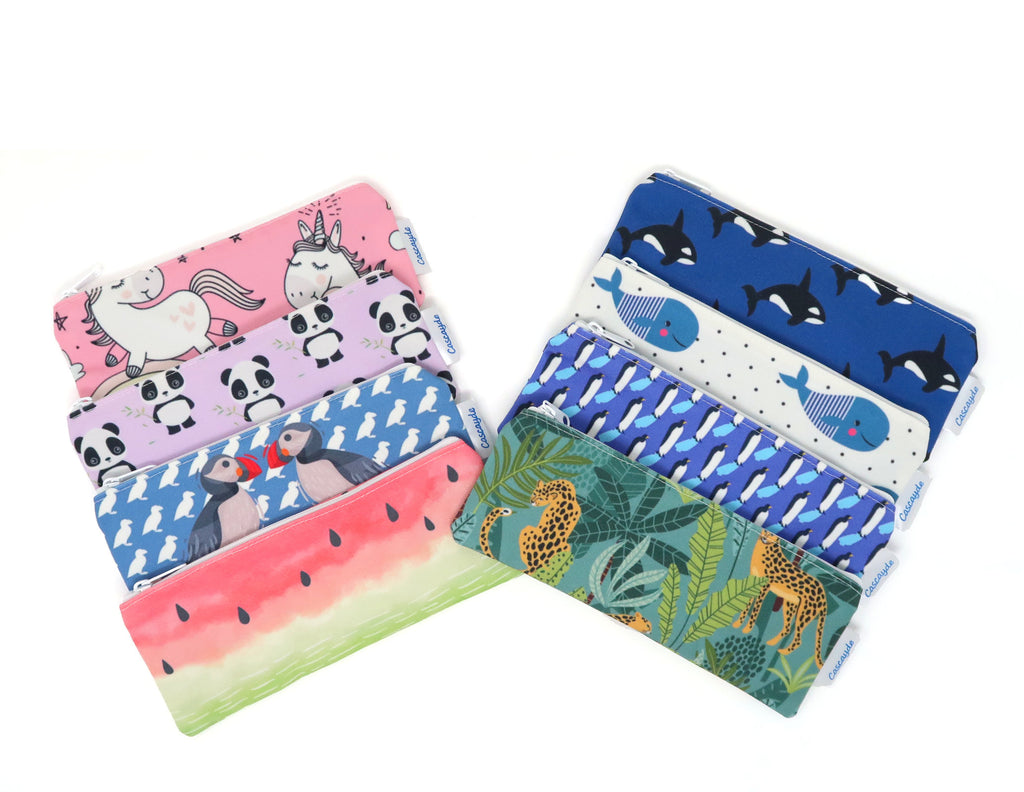 animal print pencil cases