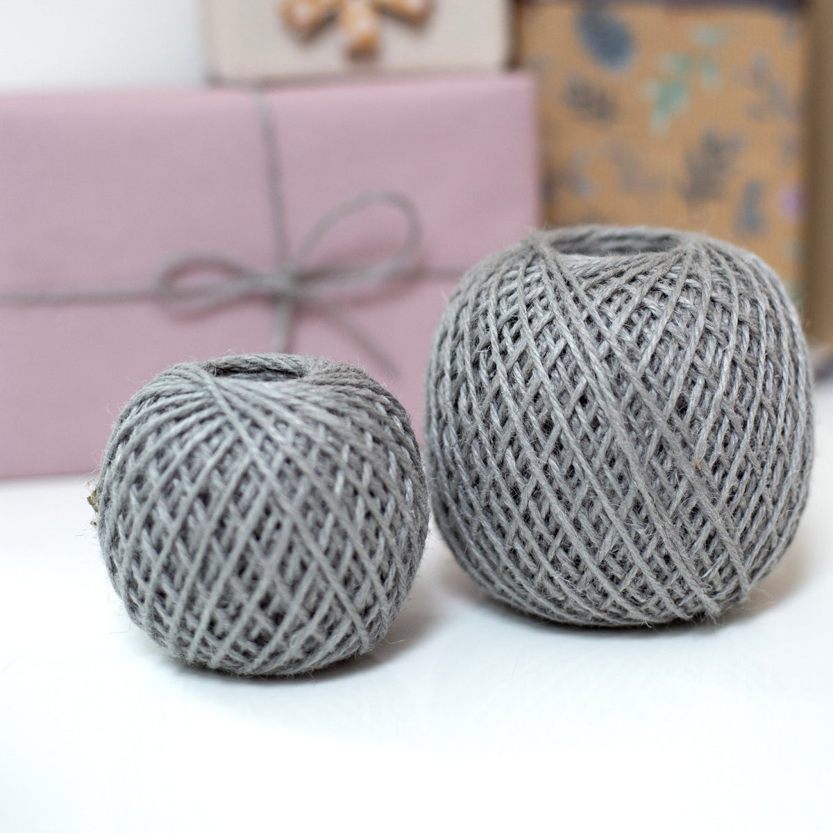 Dove Grey Jute Twine - Various lengths available