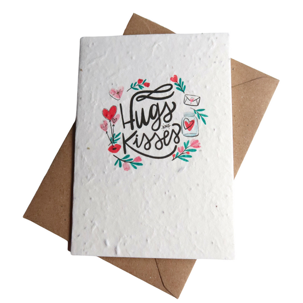 Plantable Card Hugs & Kisses