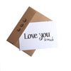 Love you so much plantable card with envelope