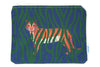 tiger print zip bags