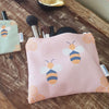 bee design make up bags and brushes