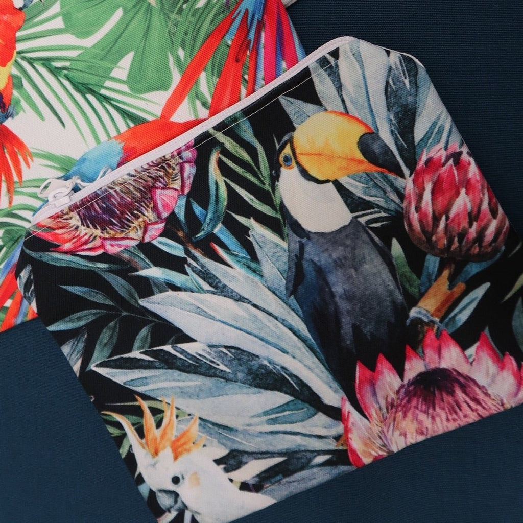 bird design make up bags