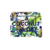 coconut print zip bag